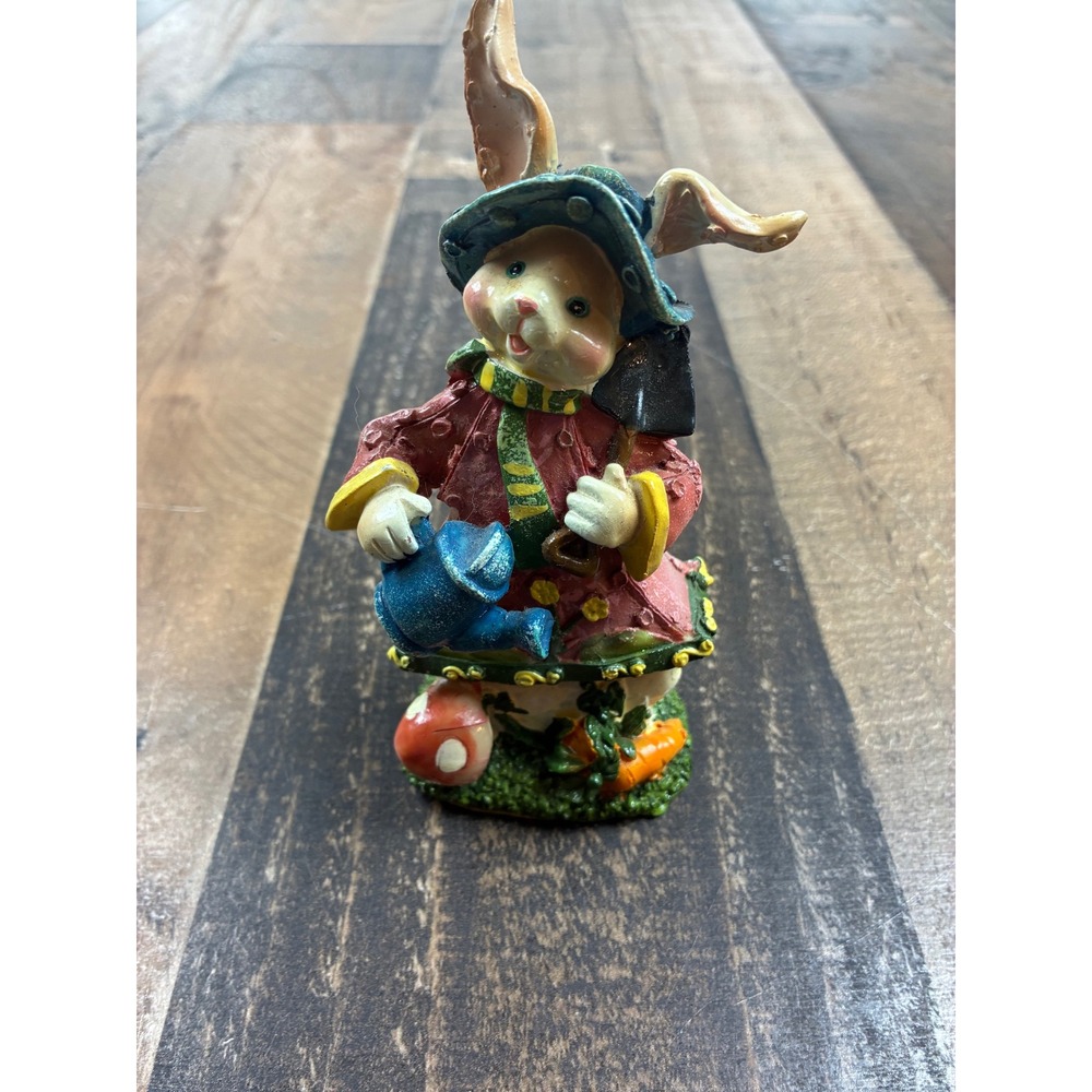 K's Collection Gardening Bunny Rabbit Figurine Resin‎ Easter Spring Decor 3PIC9